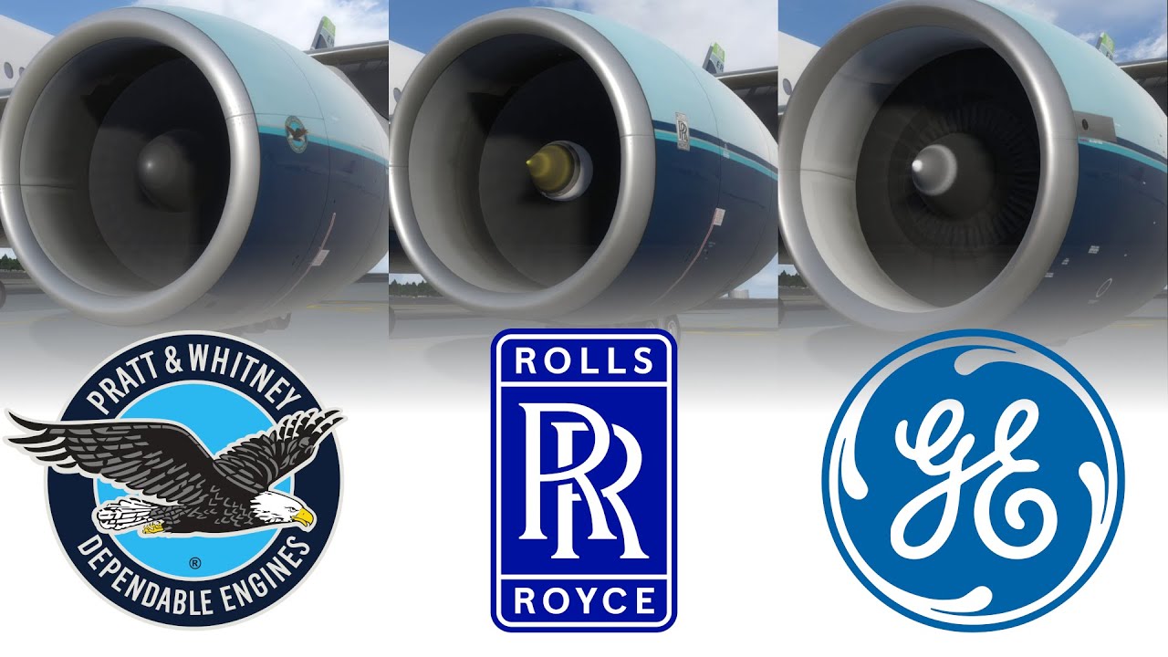 [Prepar3D / PMDG 777-200ER] Takeoff Spool-up Engine Sound Comparison between PW, RR and GE