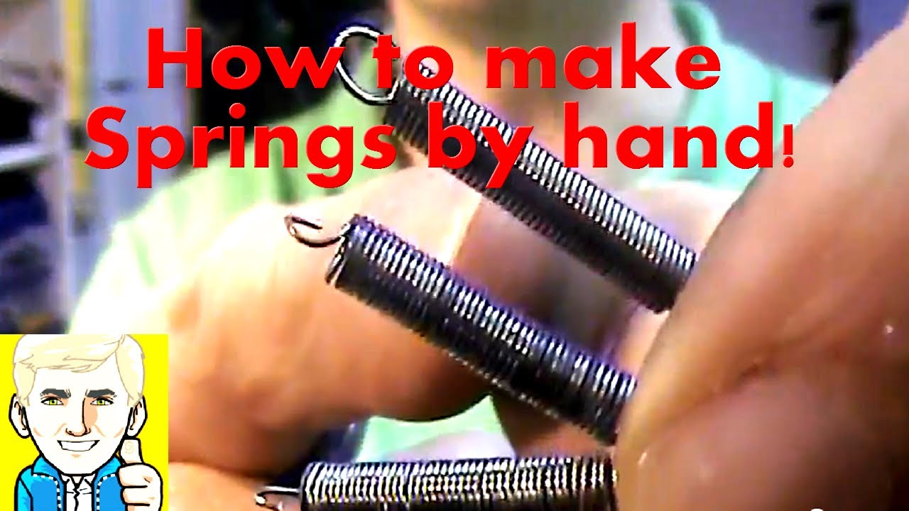 How to make Coil Springs from a Steel rope/cable wire by hand!