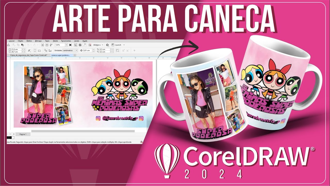 Como fazer arte para caneca no CorelDraw