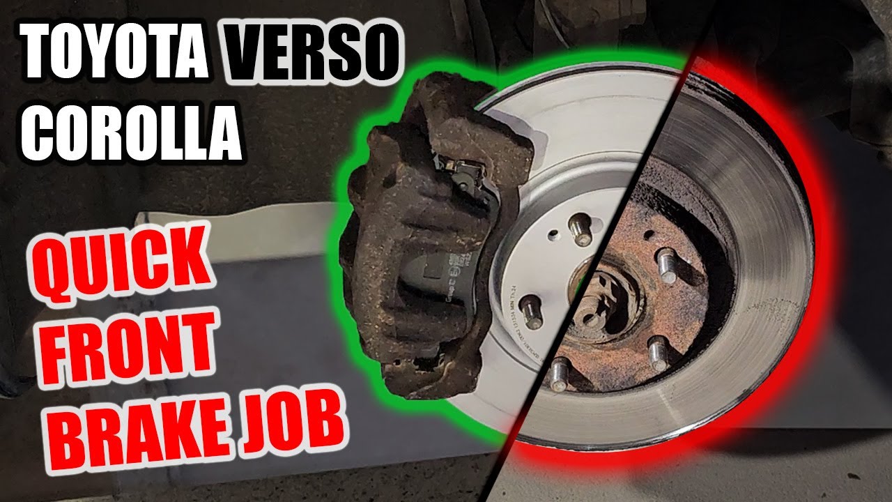 Front Brake Pads & Rotors Replacement | Toyota Corolla Verso (AR10) 2004-2010