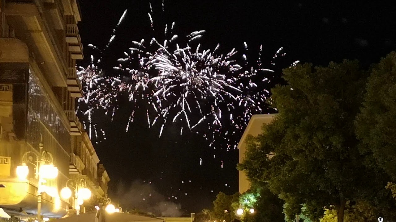 Foggia, fuochi d'artificio Ferragosto 2019