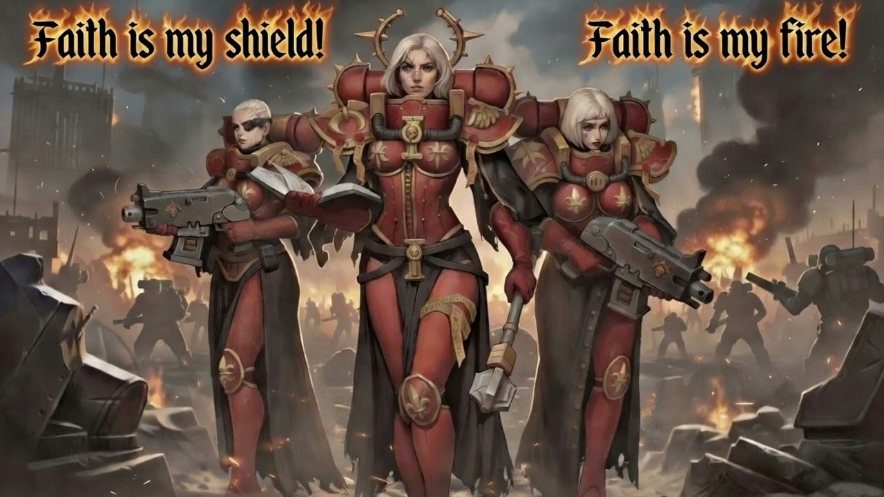 Боевая молитва Сестер Битвы/Battle Chant - A prayer of the Sisters of Battle. #warhammer40k #aimusic