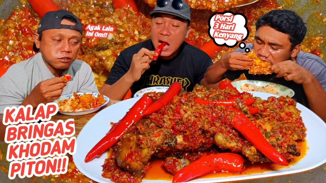 BUKBER BARBAR PORSI 3 HARI KENYANG!!MUKBANG AYAM CILI PADI CABE GEMOY!!