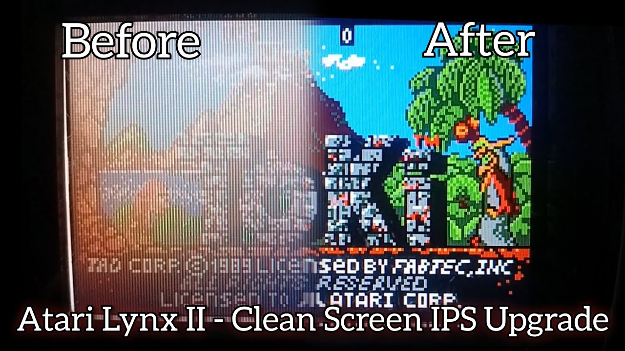 Atari Lynx Clean Screen IPS Mod - Upgrading the Most Powerful Handheld Console of the 90s!