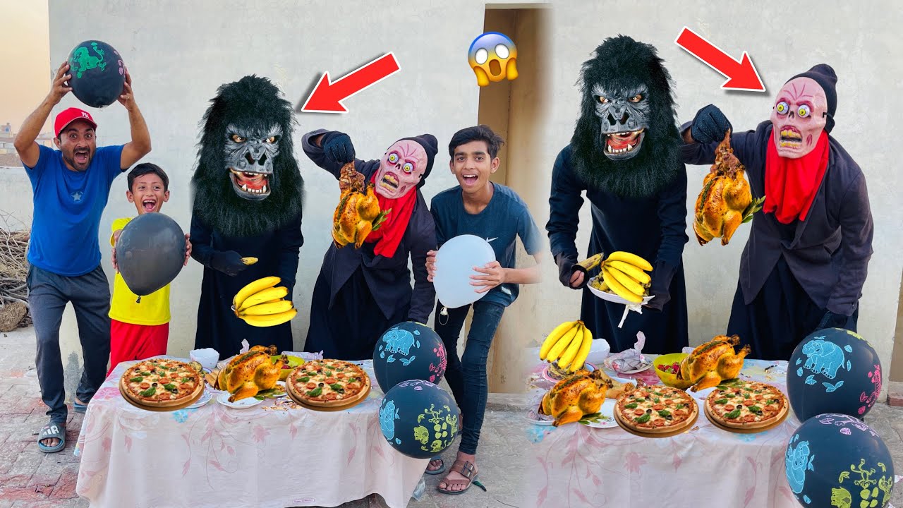 Zombi Or Gorilla Ko Surprise Party De Di😱Dono Ne Bohat Enjoye Kiya🥳