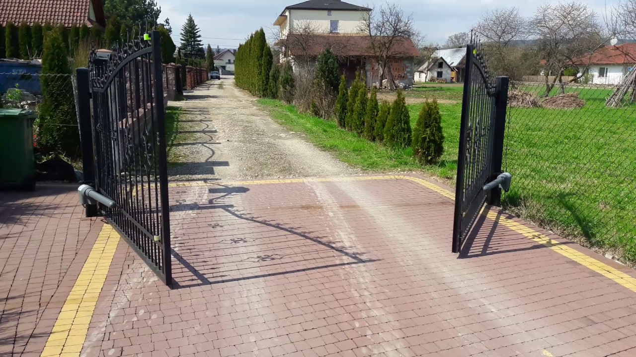 Nice Moovo XW 432 naped bramy cienkie slupki bez odbojnikow kąt 100 stopni samodzielny montaz