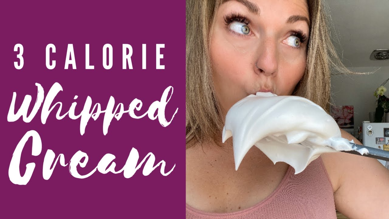 Aquafaba whipped cream. Zero calorie dessert. Sugar free and vegan
