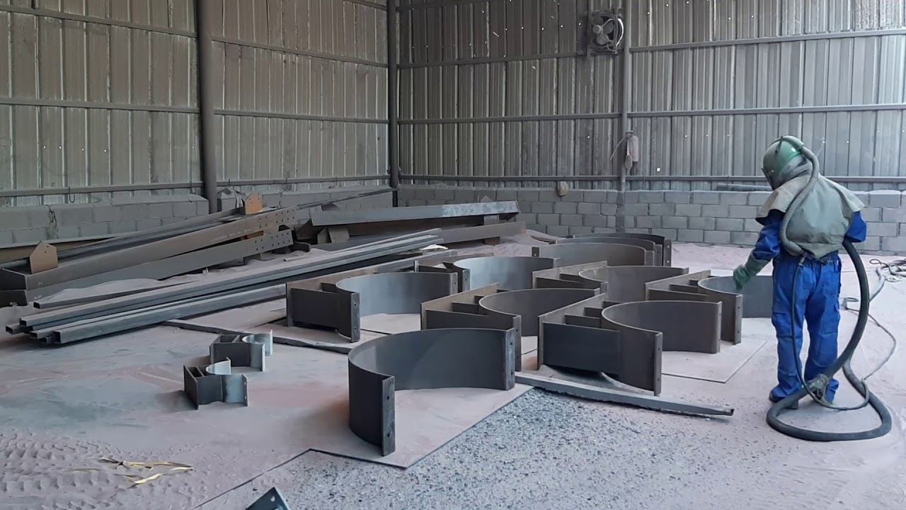 Sandblasting Surface Profiling for MS Pipe Support Shoes