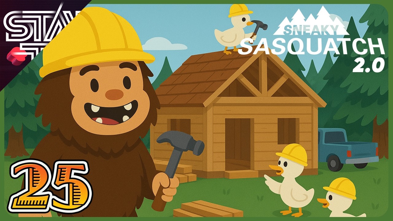 SASQUATCH IS BUILDING HIS HOME 🏠 | Sneaky Sasquatch - Season 2.0 - Ep 25
