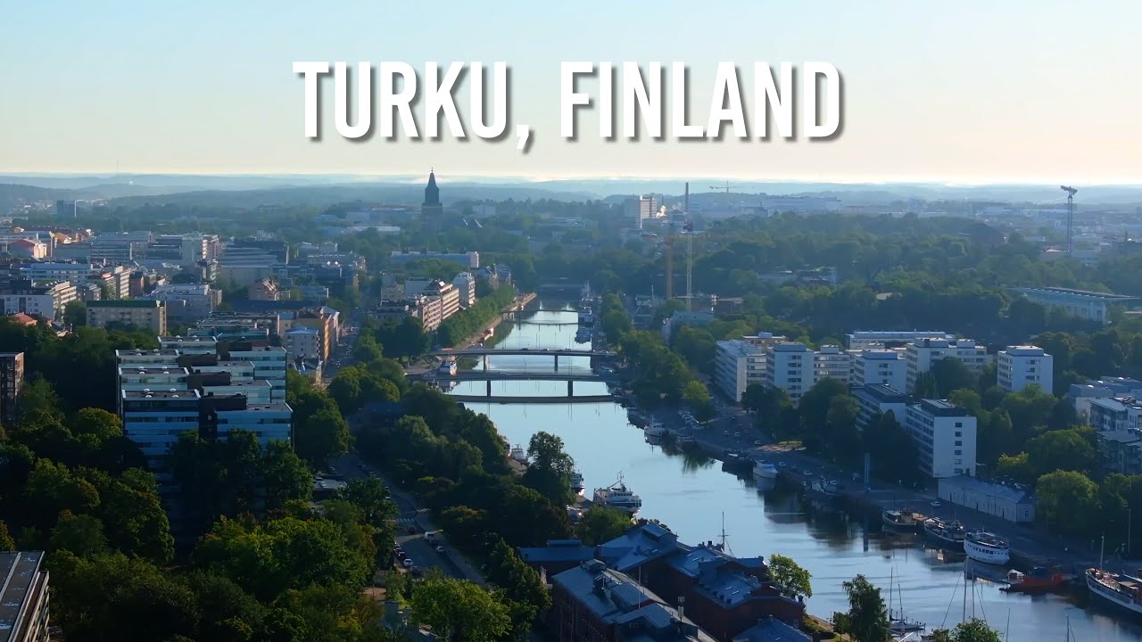 Turku, Finland 🇫🇮 Beautiful Aerial Views in 4K [LOFI BEATS]