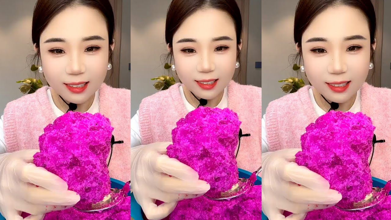 ASMR ICE EATING YY 