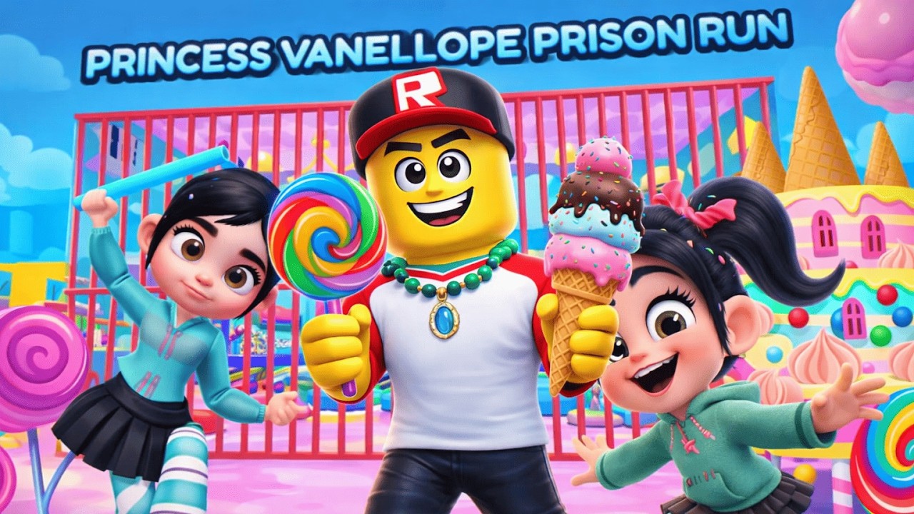 PRINCESS VANELLOPE BARRY'S PRISON RUN! (OBBY) 4K ROBLOX GAMEPLAY WALKTHROUGH NO DEATH #roblox #obby