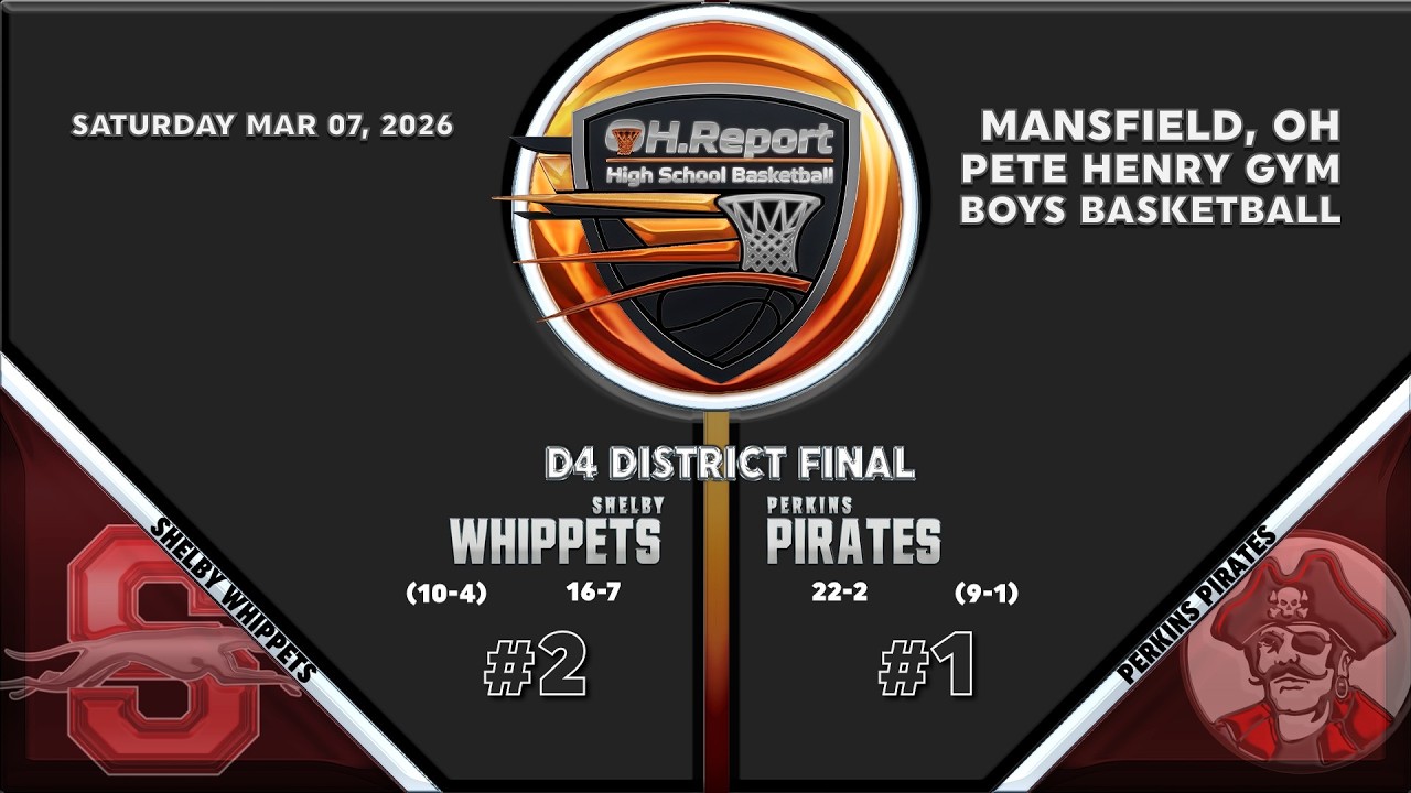 #2 Shelby (16-7) vs #1 Perkins (22-2) - D4 Boys Basketball District Championship