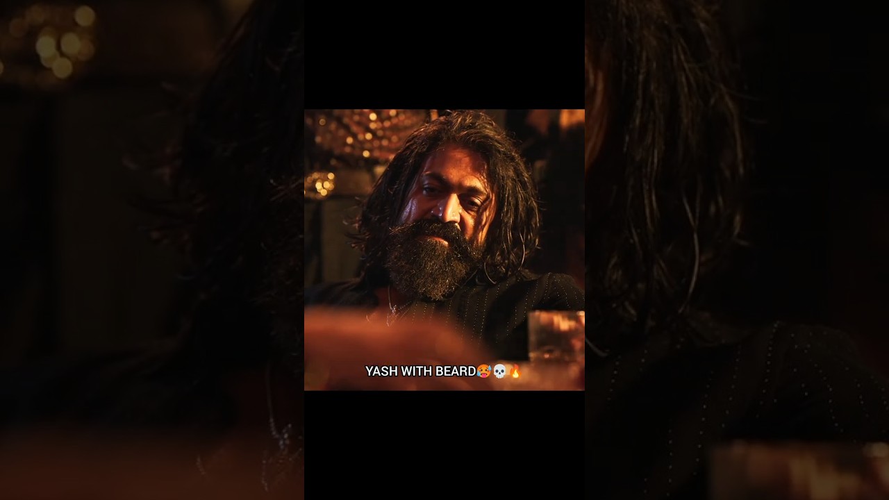 YASH WITHOUT BEARD IN TOXIC 🔥🥵💀#movies #shorts #yash #toxic #beard #fyp