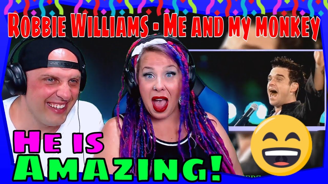 Reaction To Robbie Williams - Me and my monkey - live (HD) THE WOLF HUNTERZ REACTIONS