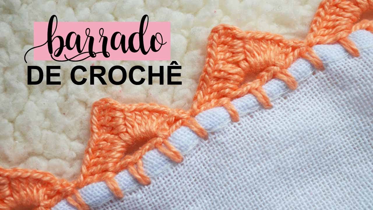 BARRADO DE CROCHÊ CARREIRA ÚNICA #111 | PASSO A PASSO