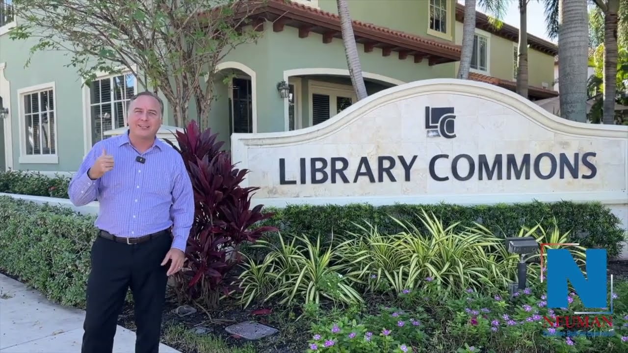 Library Commons (Boca Raton, FL) Aerial Video showing community and location for 140 NW Emerson