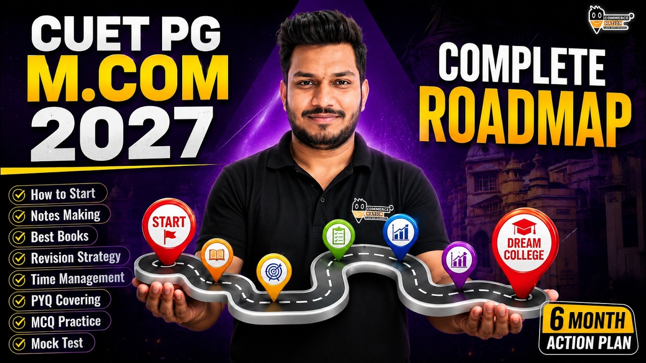 CUET PG M.Com 2027 Complete 6th Month Roadmap Zero to Top Rank | Strategy, Books, PYQs & Study Plan