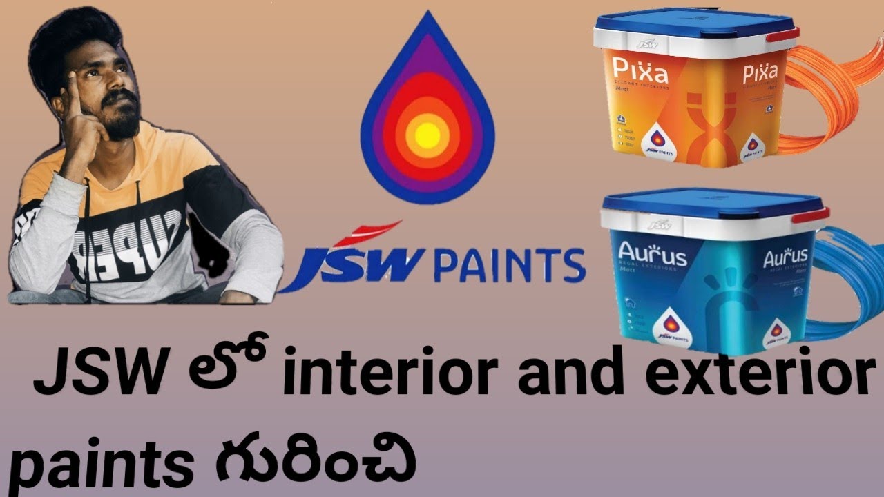 Jsw paints|| interior and exterior paints in Jsw paints in telugu...