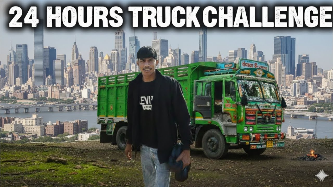 24 Hours Truck Challenge.🚛✅चेलत हुऐ truck 🚛..#challenge #truck #video #adventure #trueline #viral 