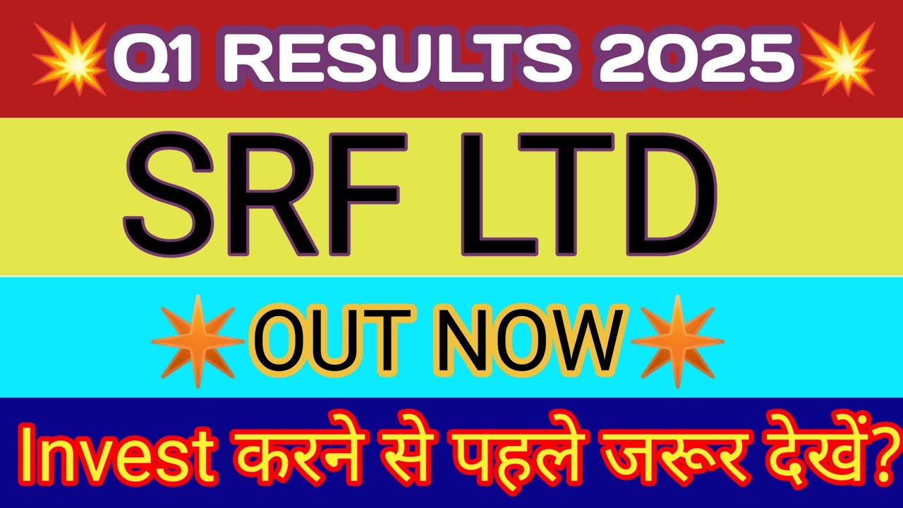 SRF Q1 Results 2024 🔴 SRF Results Today 🔴 SRF Share Latest News 🔴 SRF Q1 Results 🔴 SRF Result Q1