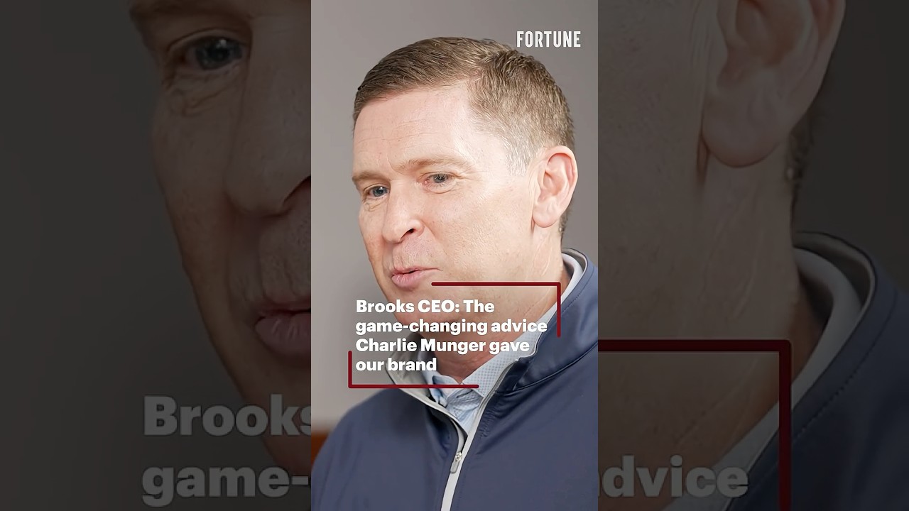Brooks CEO: The game-changing advice Charlie Munger gave our brand #Advice #LeadershipPrinciples