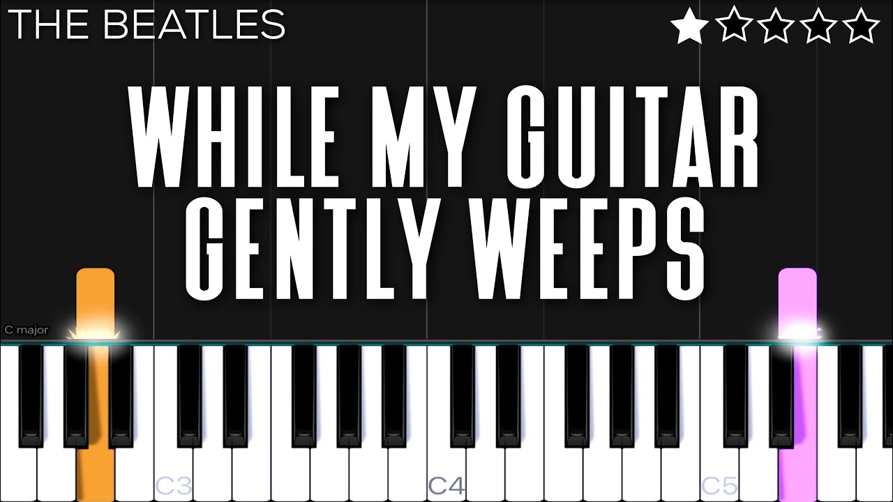 The Beatles - While My Guitar Gently Weeps | EASY Piano Tutorial