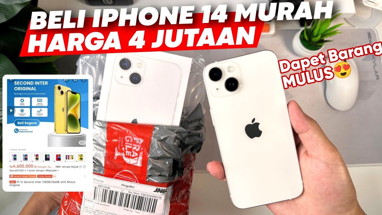 BELI IPHONE 14 Murah Di Shopee‼️ Dapet Barang Mulus 😍