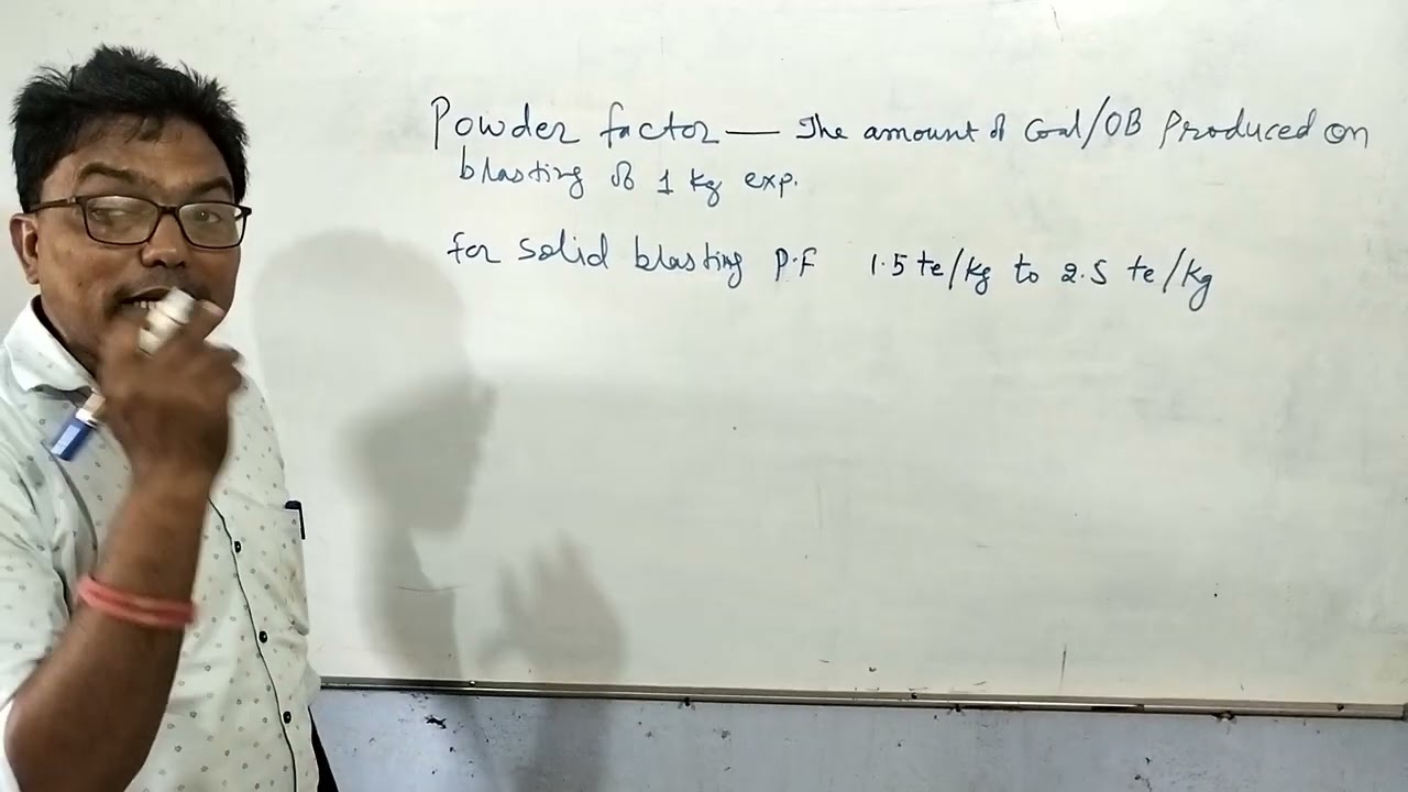 powder factor , detonator factor