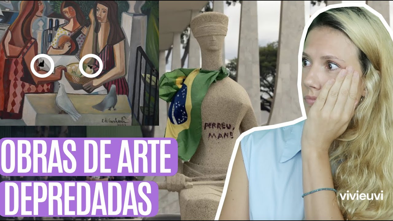 Obras de arte depredadas em Brasília - Vivi Arte News