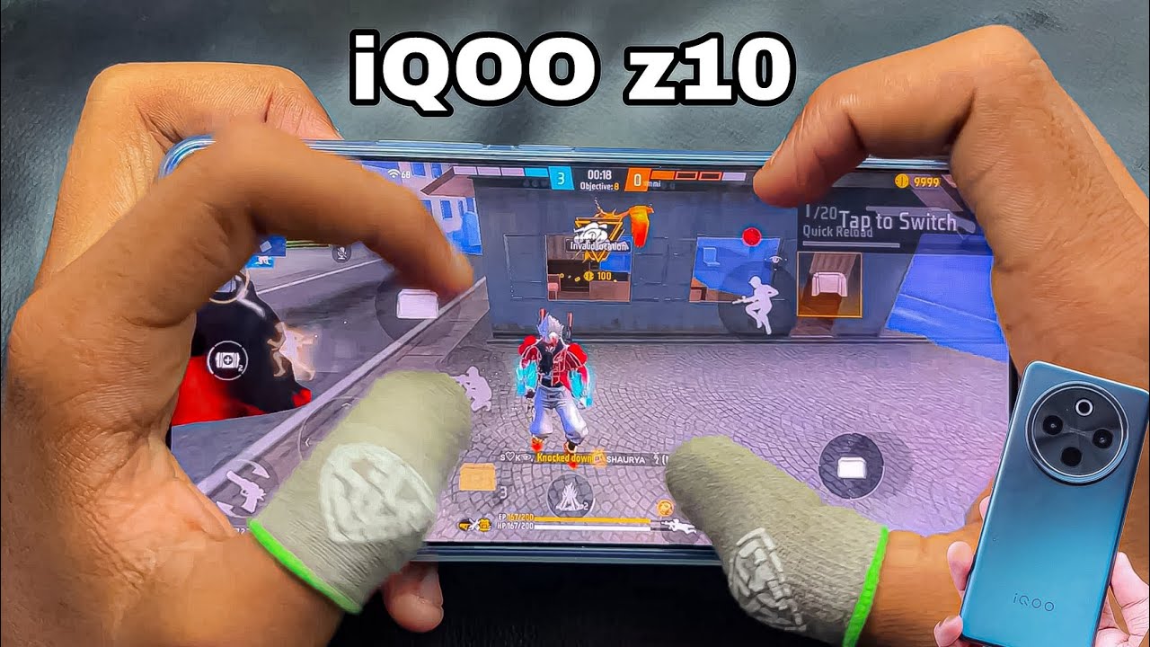iQOO Z10 Unboxing 🎁 Handcam Gameplay 🔥 Settings ⚙️ sensi + dpi + Hud #freefire #iqooz10