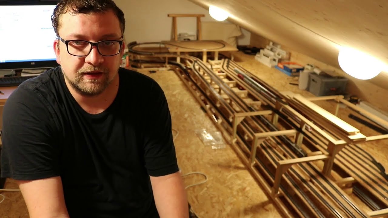 Baubetrieb #16, Märklin Anlage im Bau, 2.te Ebene Gleis Technisch fertig, Testfahrten, und mehr!!!!