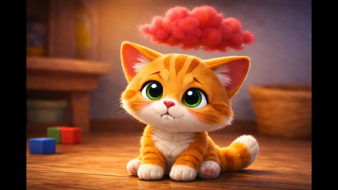 El gatito Leo y la nube del enfado