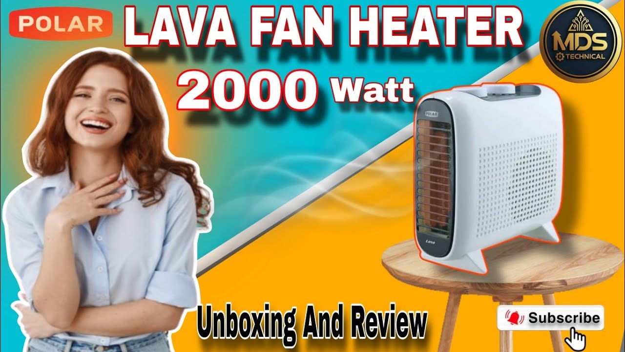 POLAR LAVA Fan Heater 2000W Review 🔥 | Unboxing & Test | Best Room Heater 2025 | Hindi