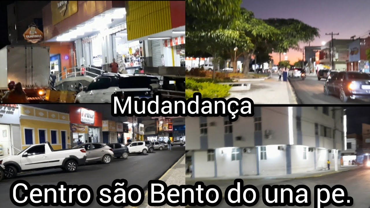 como ficou o centro de são Bento do una pe.com novo asfalto