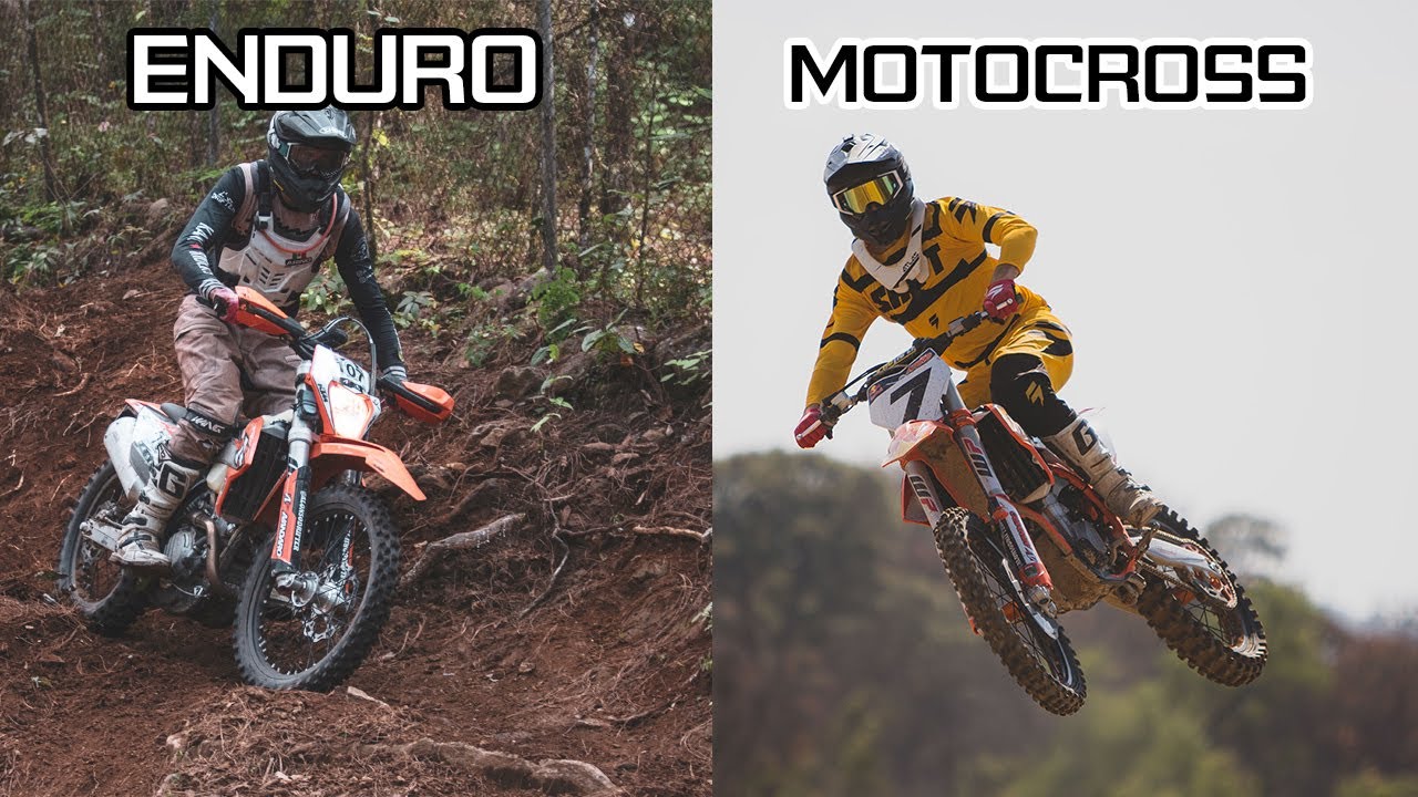 Diferencia entre moto de Enduro y motocross