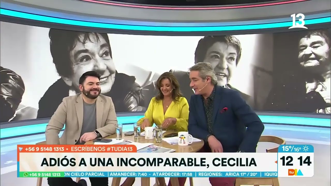 Carolina Soto llegó al Caupolicán para despedir a su amiga Cecilia. Tu Día, Canal 13