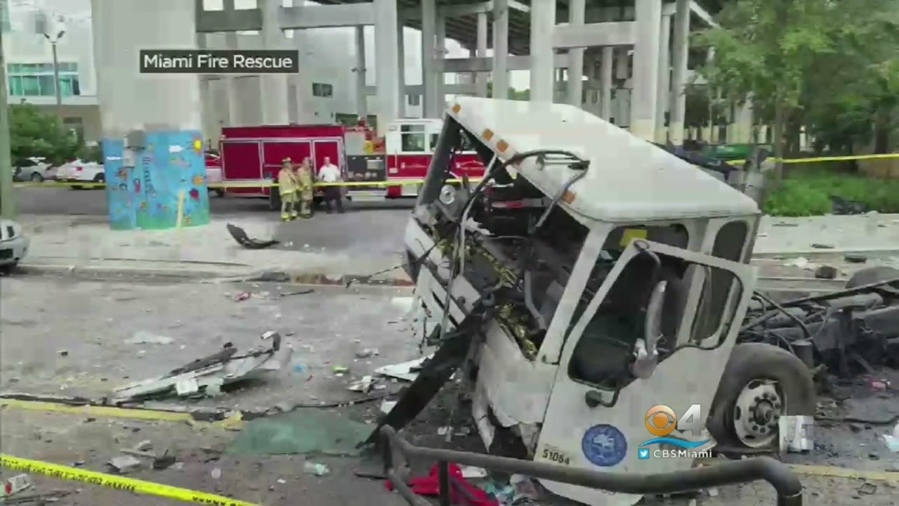 Video Shows Moment Truck Drives Off I-95 Ramp