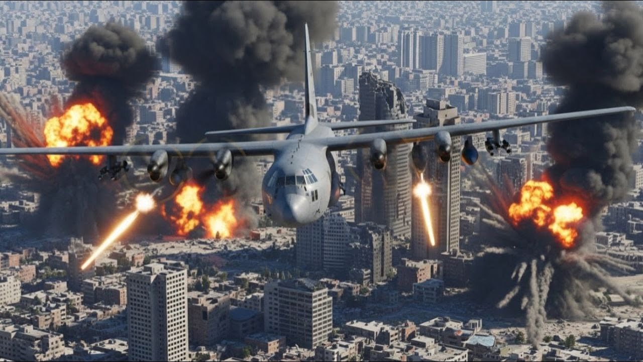 American AC-130 Gunships Ready for Combat