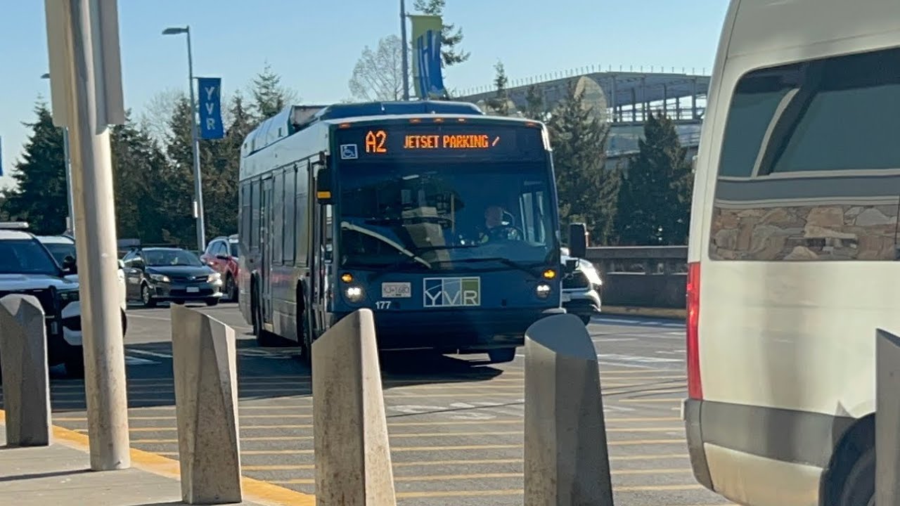 YVR Airport Authority A2 JetSet Parking on 177 Novabus LFS HEV