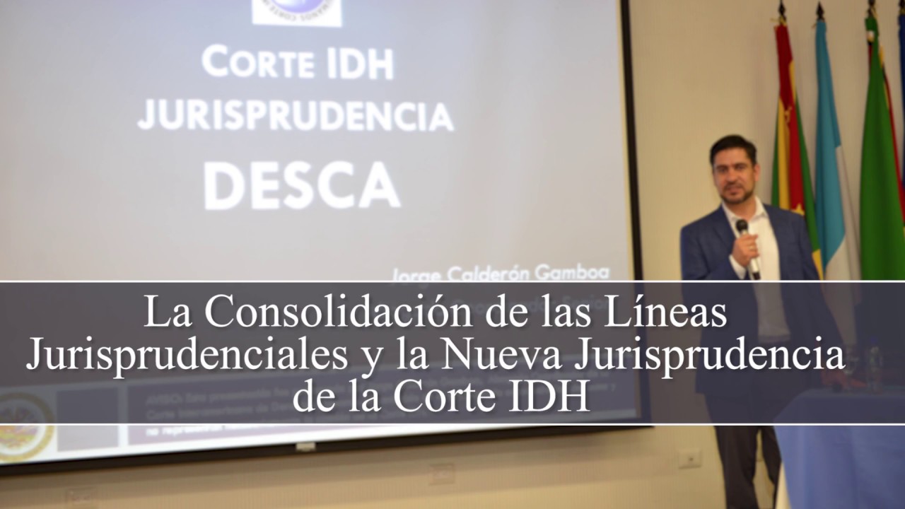 Consolidaci&oacute;n L&iacute;neas Jurisprudenciales y la Nueva Jurisprudencia de la Corte IDH - Jorge Calder&oacute;n