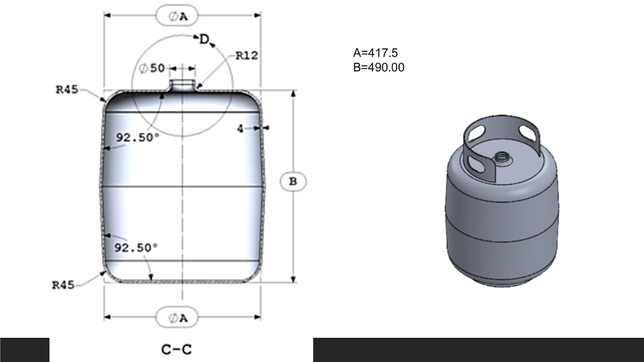 TANQUE EN SOLIDWORKS