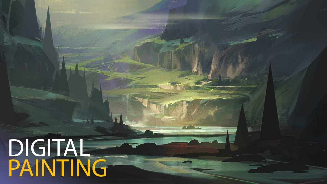 Ravine: Digital Painting Process