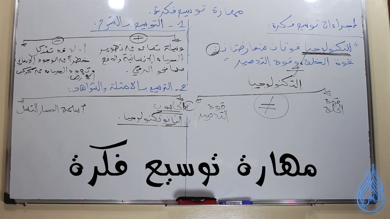 دابا غادي تفهم منهجية توسيع فكرة