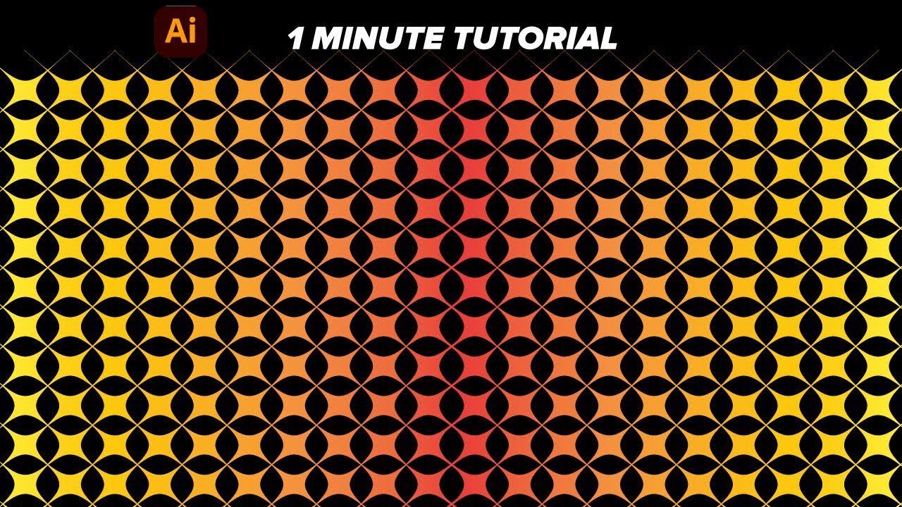 Pattern Design in Adobe illustrator - 1 MINUTE Tutorial