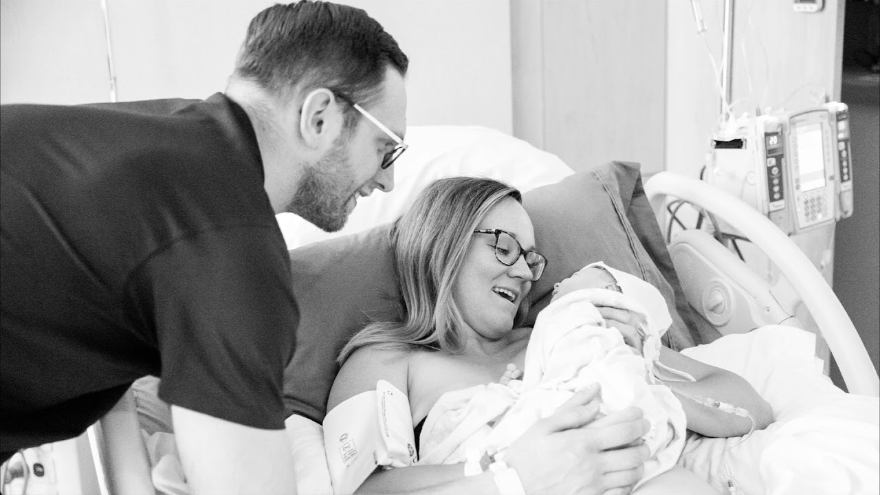 A birth video from the birth story of baby E at Magee hospital in Pittsburgh