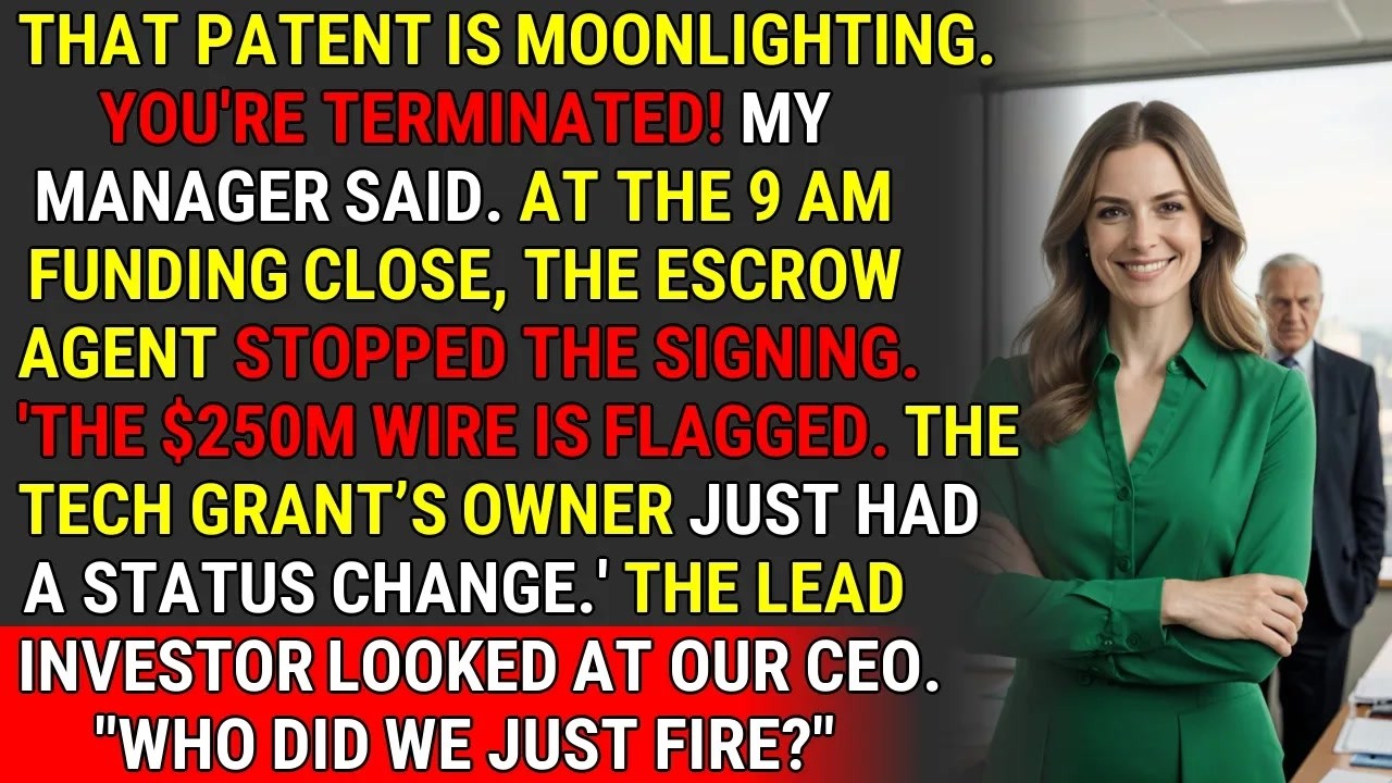 They Fired Me Over a Patent &mdash; I Froze Their $250M Funding ♟️