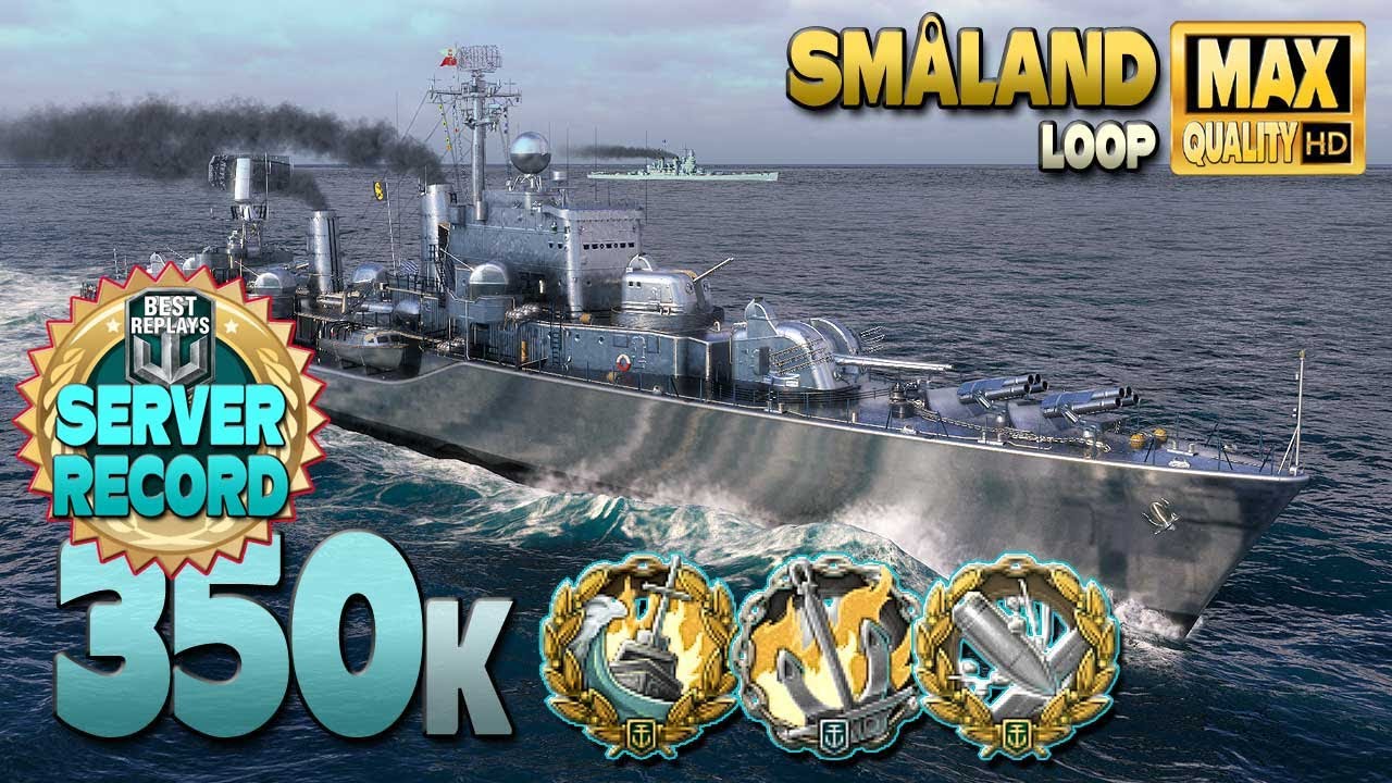 Эсминец Småland: Хороший игрок и рекорд сервера Северной Америки - World of Warships