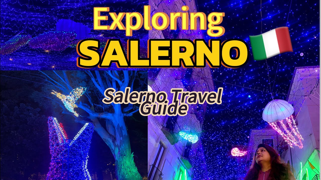 SALERNO In December🇮🇹 Luci d'Artista 🎄 Halal Food, Nightlife & Real City Experience #salerno #italy 