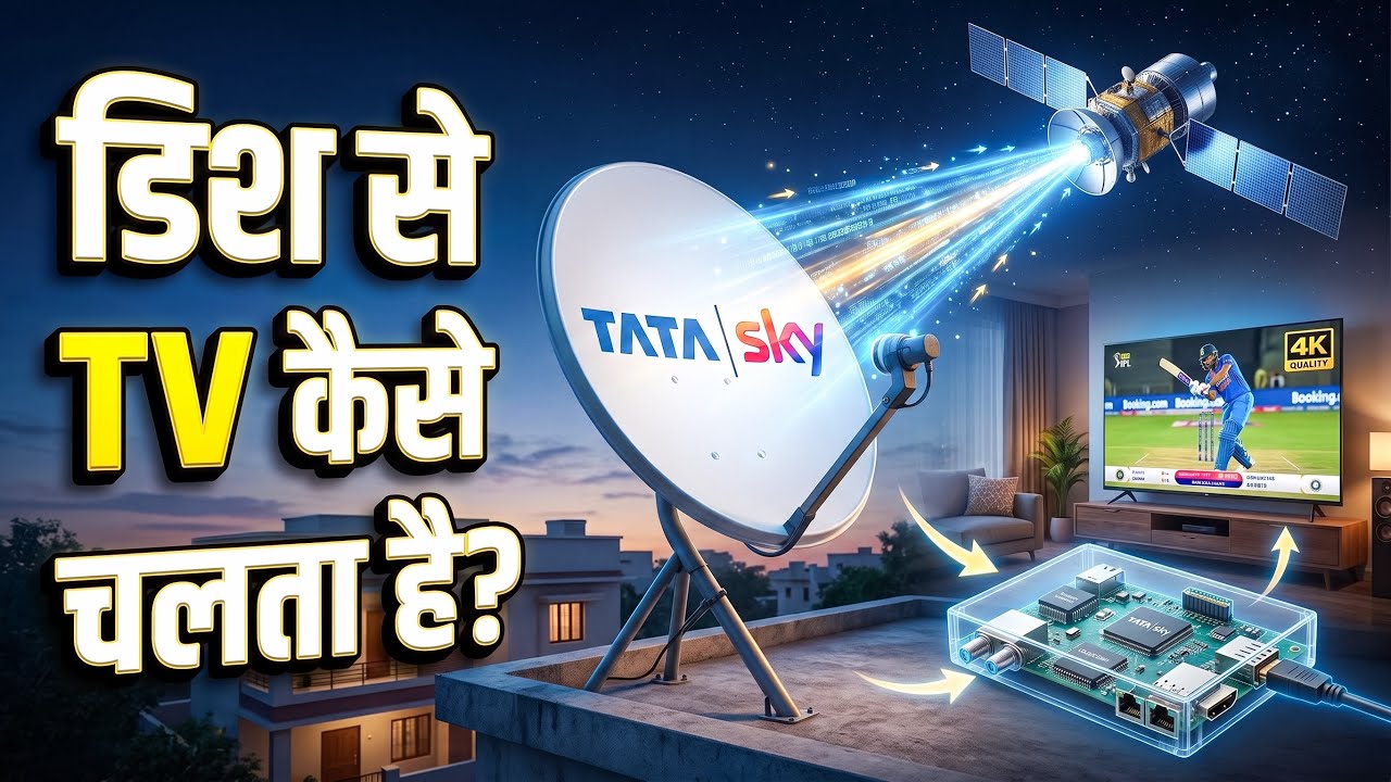 Dish से TV कैसे चलता है? 😳 Satellite Signal का पूरा Science